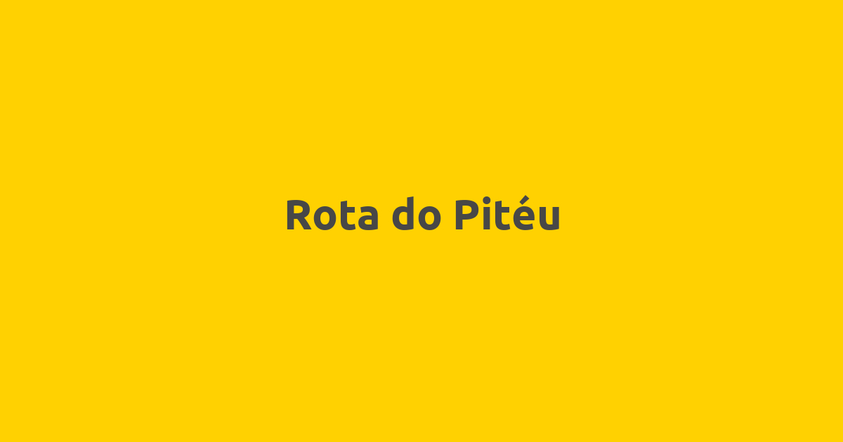 Rota Do Pitéu | Setúbal