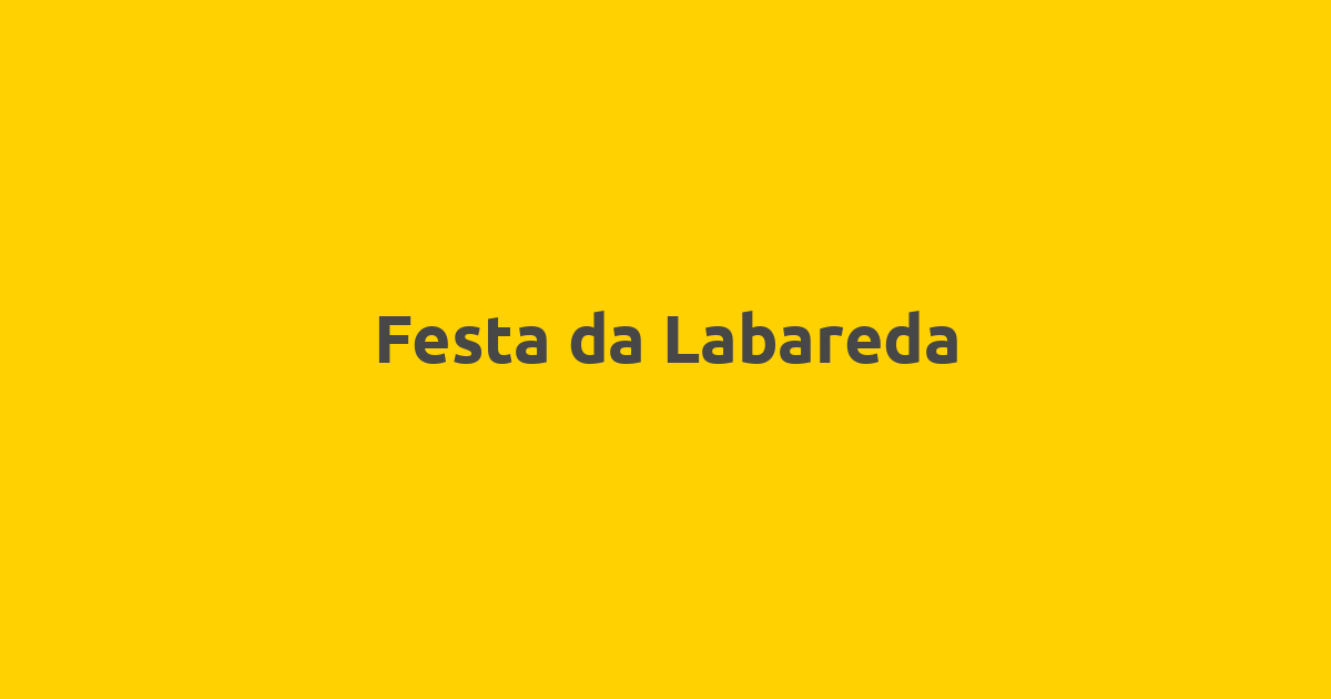 Festa Da Labareda | Resende