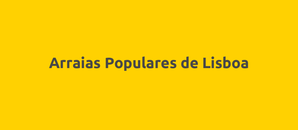 Arraias Populares de Lisboa