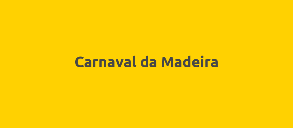 Carnaval da Madeira