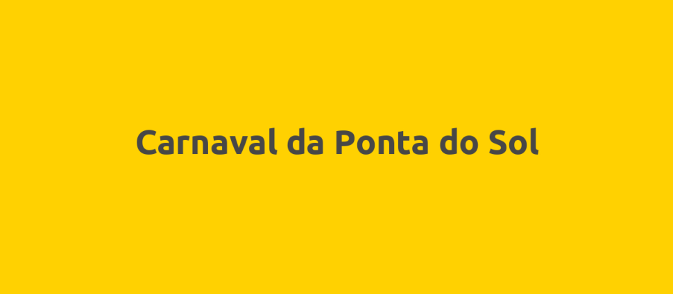 Carnaval da Ponta do Sol