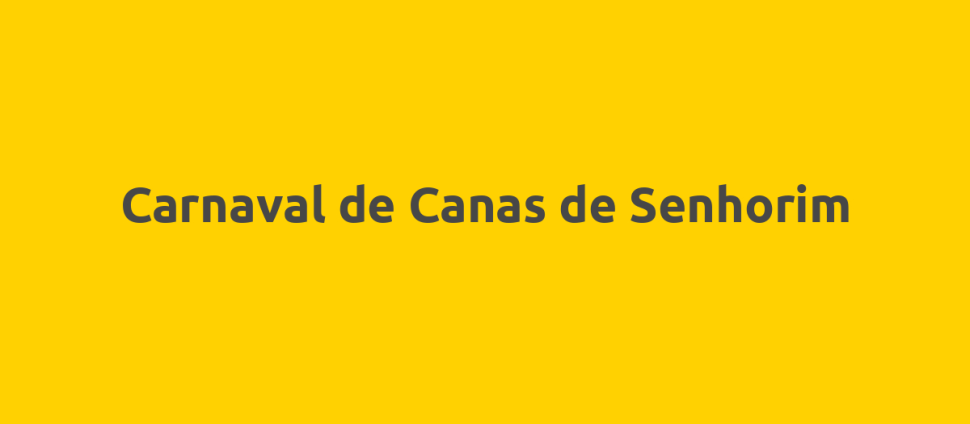 Carnaval de Canas de Senhorim