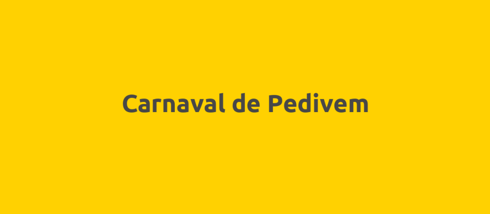 Carnaval de Pedivem