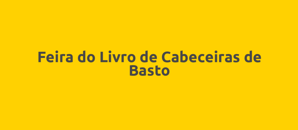 Feira do Livro de Cabeceiras de Basto