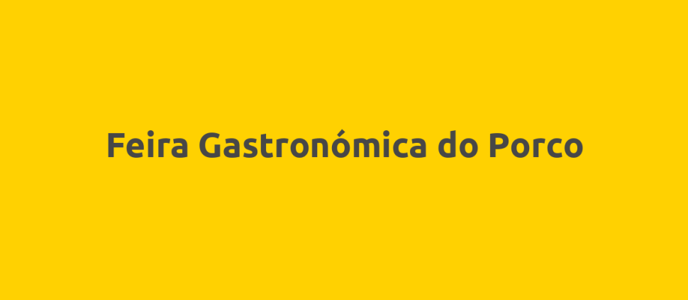 Feira Gastronómica do Porco