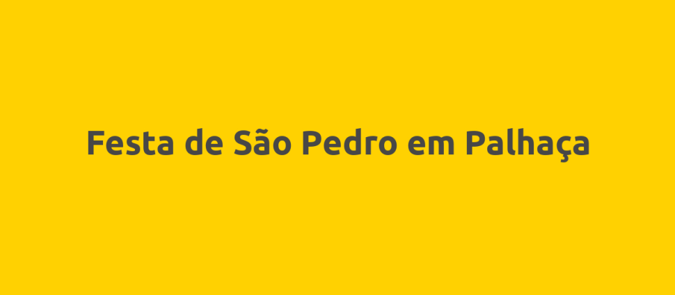 Festa de São Pedro em Palhaça