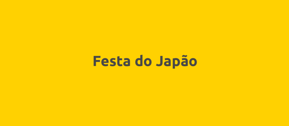 Festa do Japão