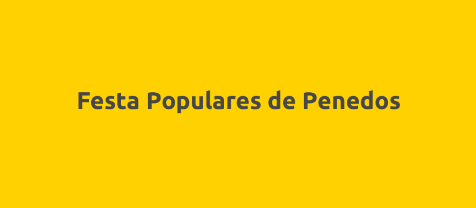 Festa Populares de Penedos