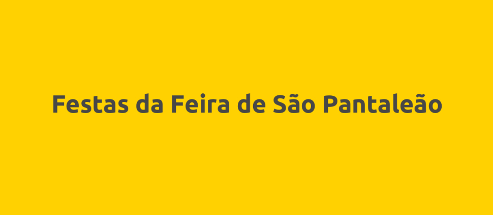 Festas da Feira de São Pantaleão