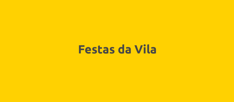 Festas da Vila