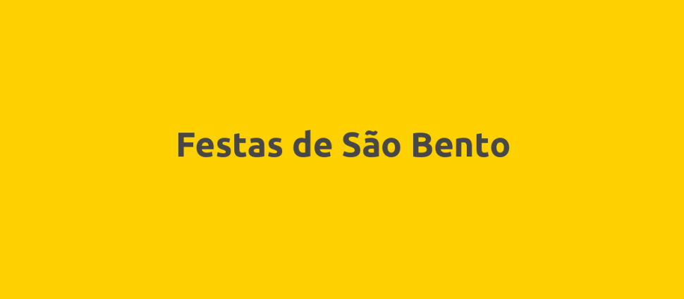 Festas de São Bento
