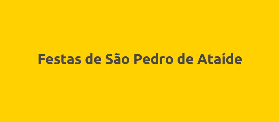 Festas de São Pedro de Ataíde