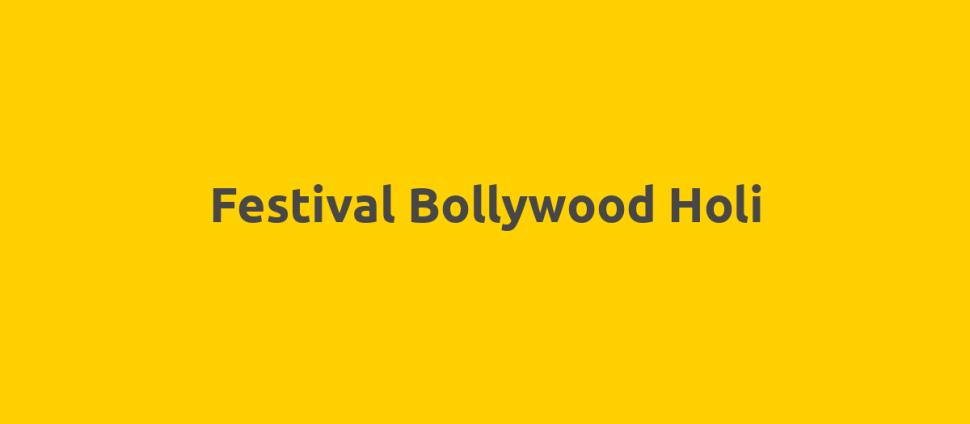 Festival Bollywood Holi