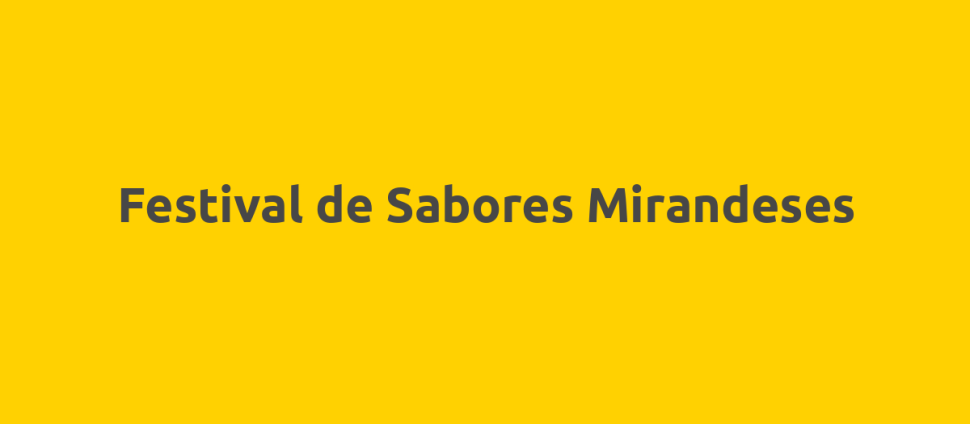 Festival de Sabores Mirandeses