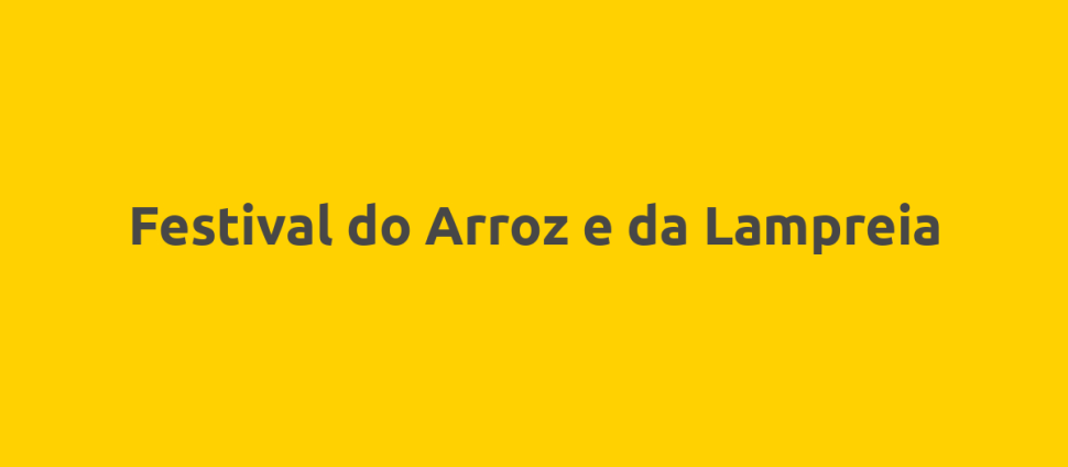 Festival do Arroz e da Lampreia