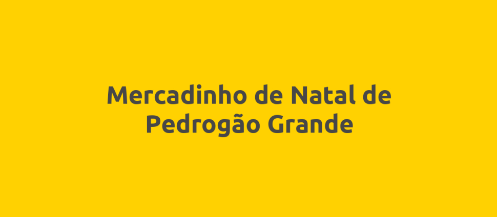 Mercadinho de Natal de Pedrogão Grande