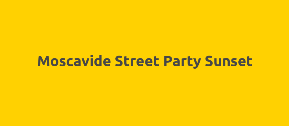 Moscavide Street Party Sunset