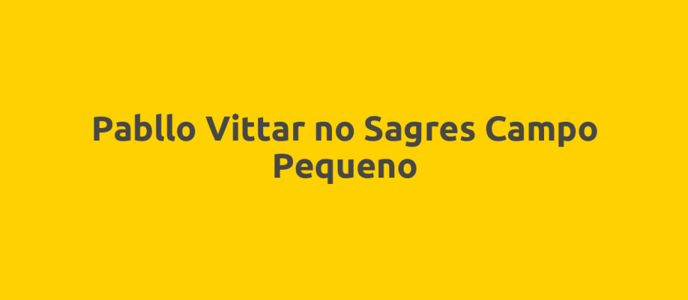 Pabllo Vittar no Sagres Campo Pequeno
