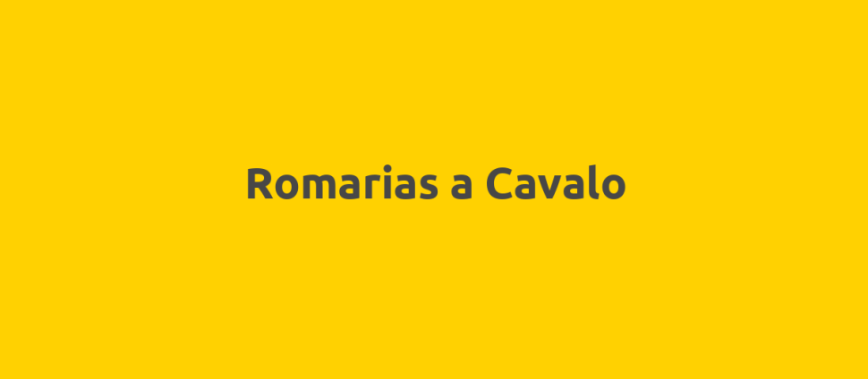 Romarias a Cavalo