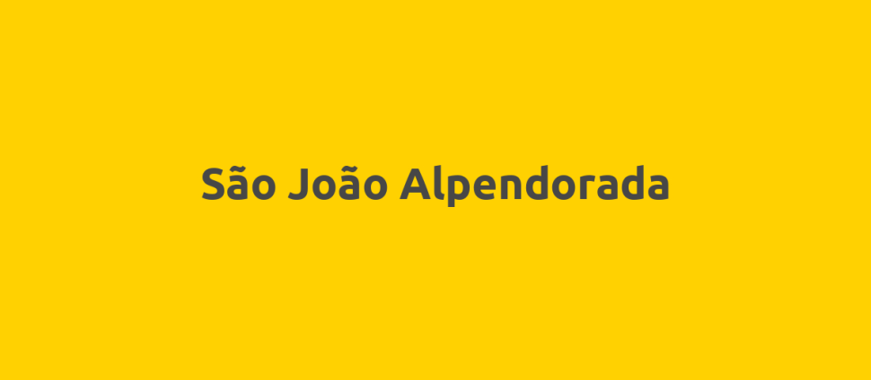 São João Alpendorada