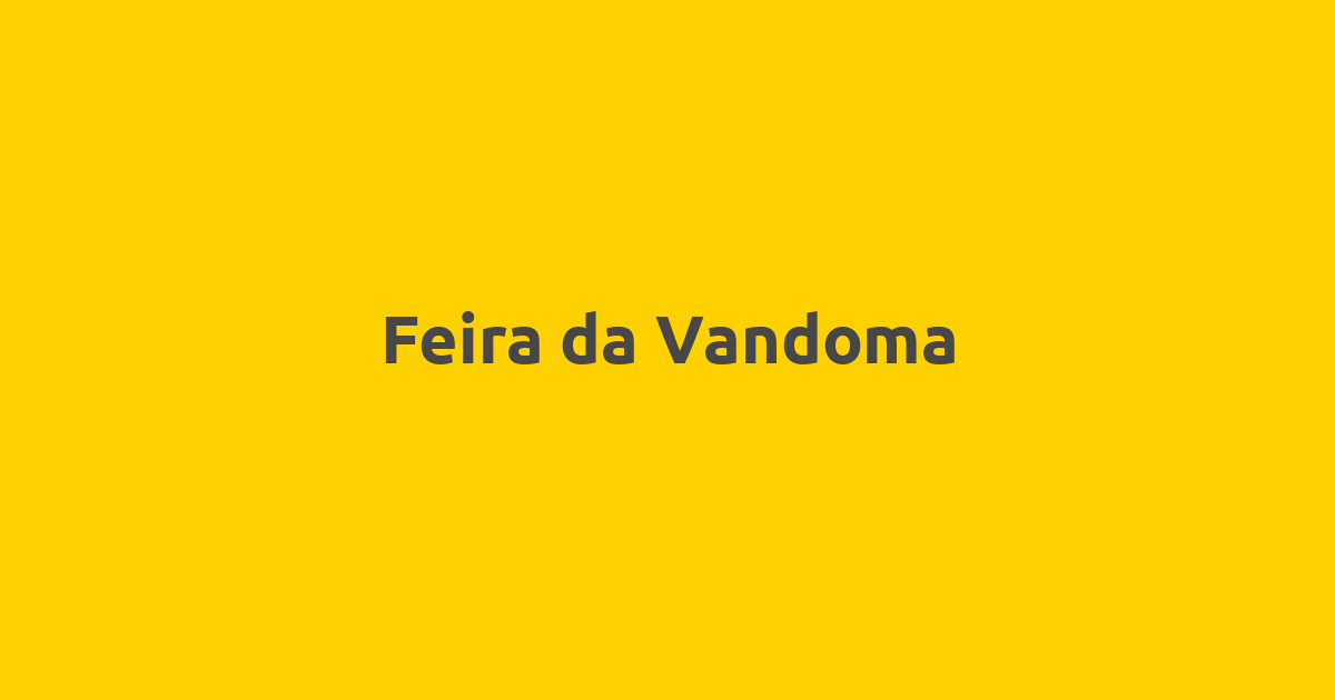 Feira da Vandoma