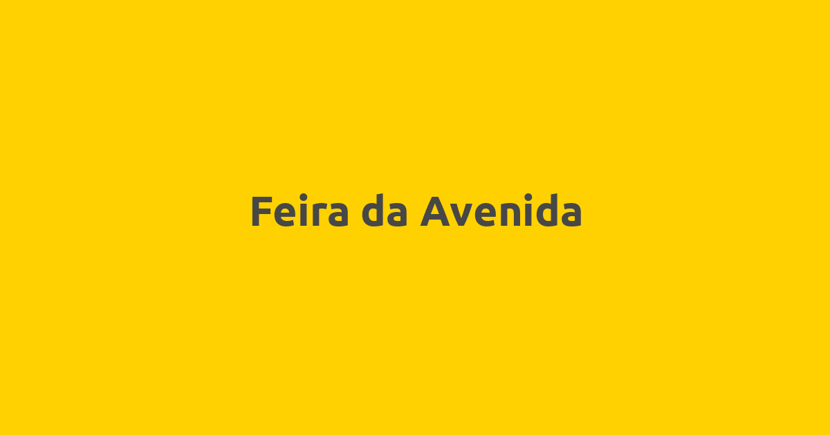 Feira da Avenida