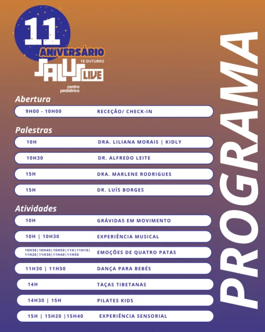 Saluslive assinala 11º aniversário com um evento dedicado à promoção da saúde infantil