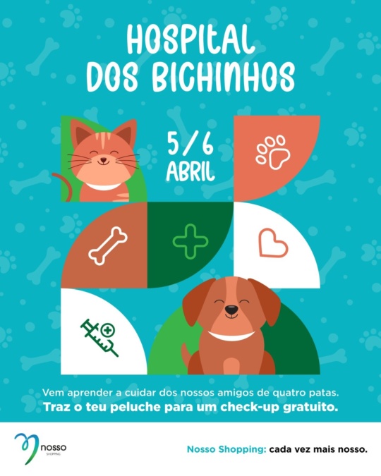 Este fim de semana, o Nosso Shopping transforma-se num Hospital dos Bichinhos