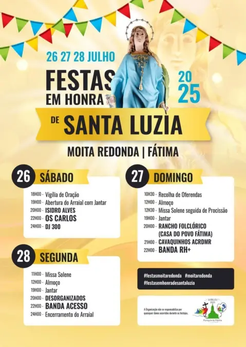 Festas em Honra de Santa Luzia – Moita Redonda Fátima