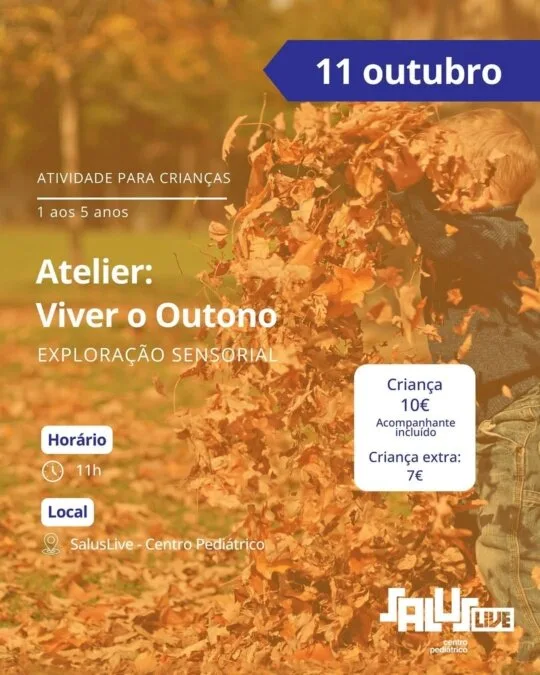 Saluslive promove atelier de exploração sensorial para celebrar a magia do outono