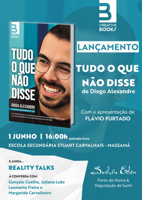 Lançamento do livro “Tudo o Que Não Disse”, de Diogo Alexandre