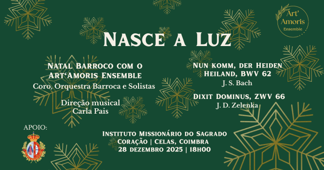 Nasce a Luz – Natal Barroco com o Art’Amoris Ensemble