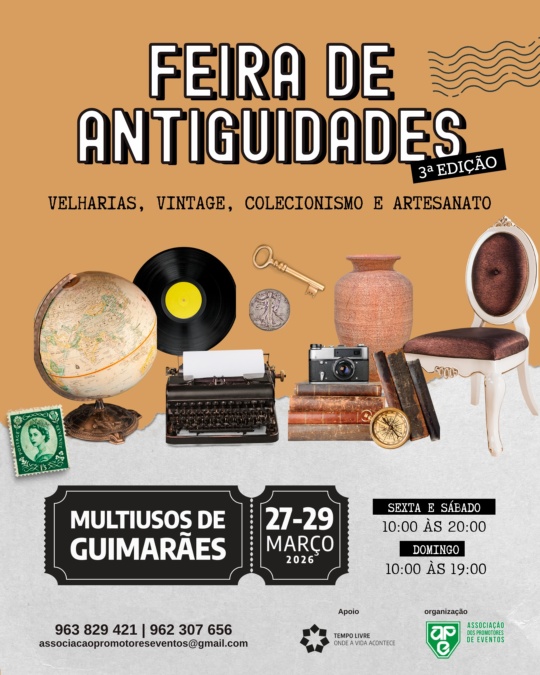 Feira de Antiguidades no Multiusos de Guimarães