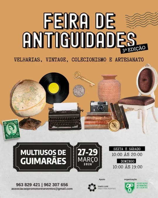 Feira de Antiguidades no Multiusos de Guimarães