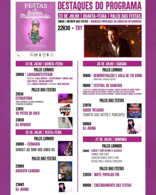 Festas em honra de Santa Margarida no Lavradio