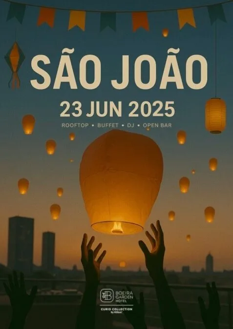CELEBRE O SÃO JOÃO COM GASTRONOMIA, MÚSICA E UMA VISTA EXCLUSIVA SOBRE A CIDADE NO BOEIRA GARDEN HOTEL!