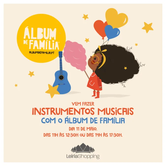 “Vem fazer instrumentos musicais” é o desafio do próximo Álbum de Família