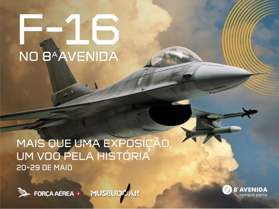 Força Aérea Portuguesa celebra 30 anos de operação da aeronave F-16 com uma exposição no 8ª Avenida
