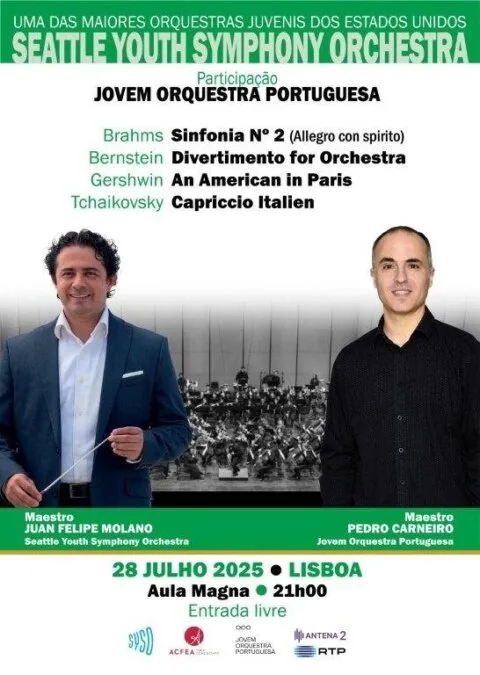 A Seattle Youth Symphony Orchestra, dirigida pelo Maestro Juan Felipe Molano, inícia digressão em Lisboa com quatro espectáculos em Portugal