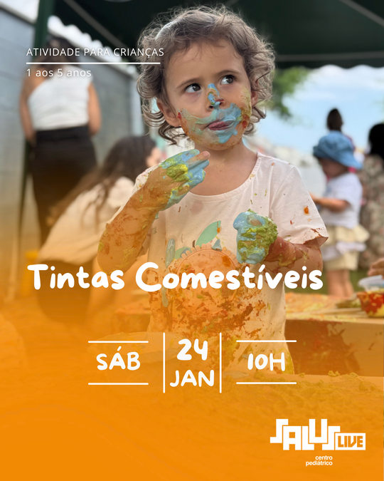 “Tintas Comestíveis”: Saluslive organiza atividade sensorial para bebés e crianças