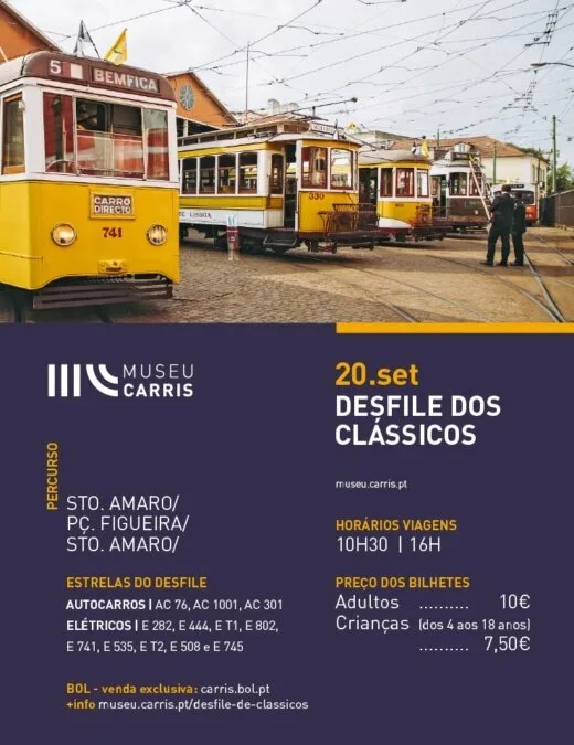 Desfile dos Clássicos do Museu da Carris