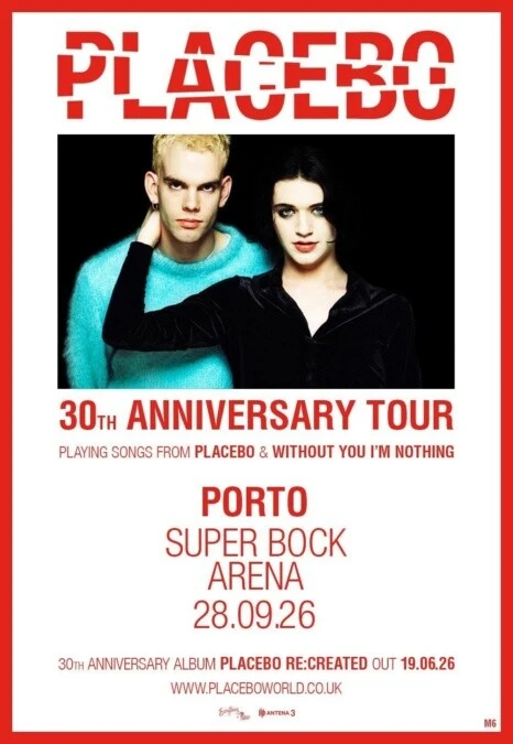 Placebo – 30th Anniversary Tour – Porto