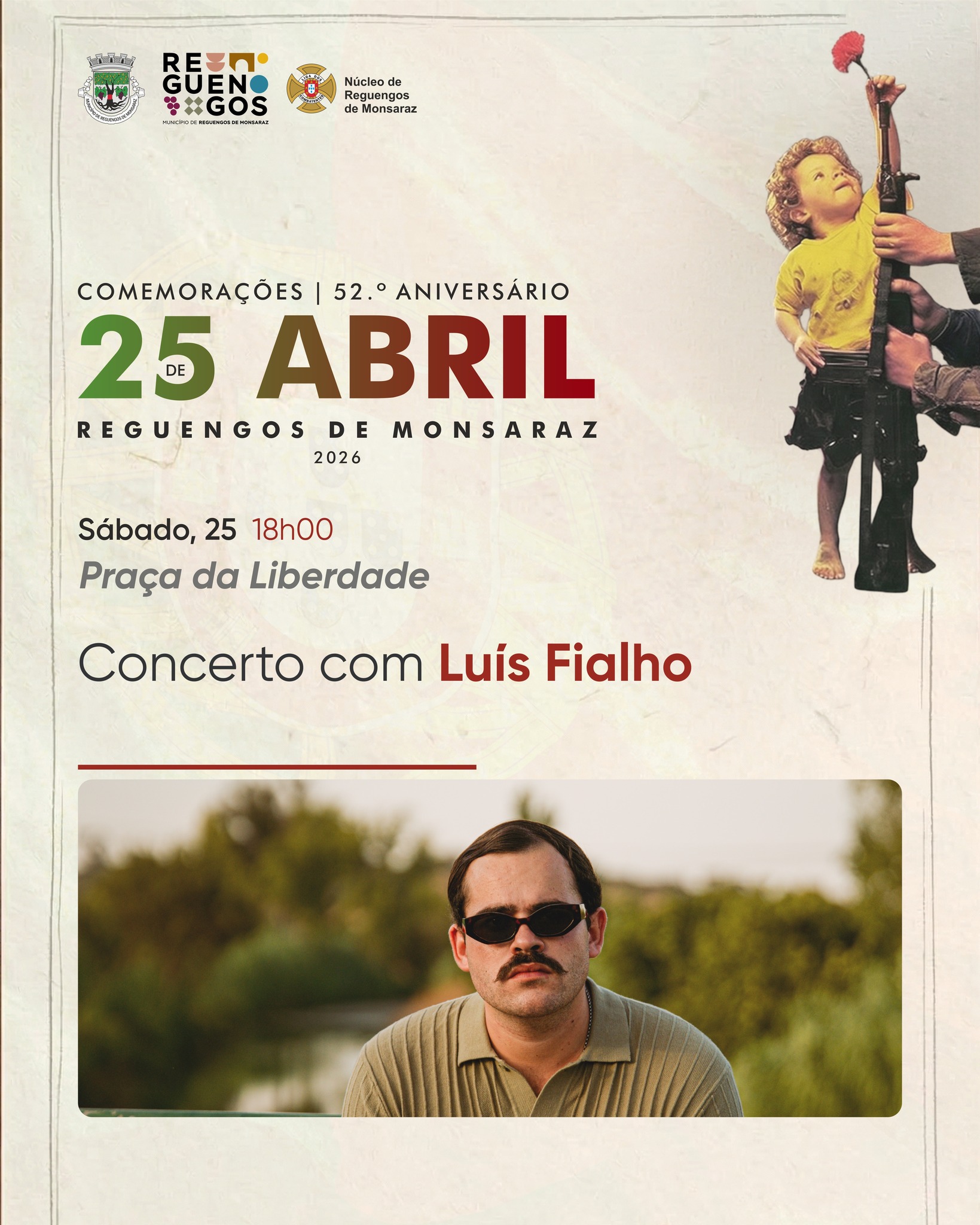 Comemorações do 25 de Abril em Reguengos de Monsaraz