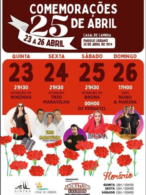 Comemorações do 25 de Abril 2026 – Casal de Cambra