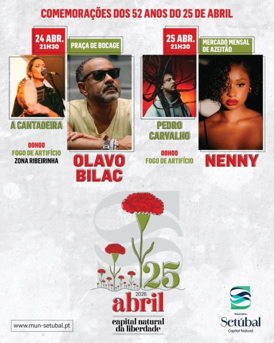 Comemorações do 25 de Abril 2026 – Setúbal