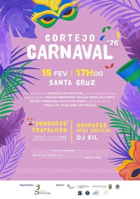 Cortejo de Carnaval em Santa Cruz