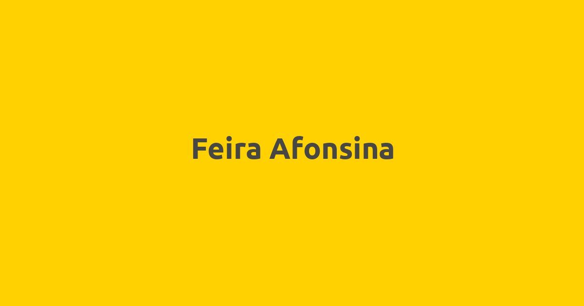 Feira Afonsina 2025