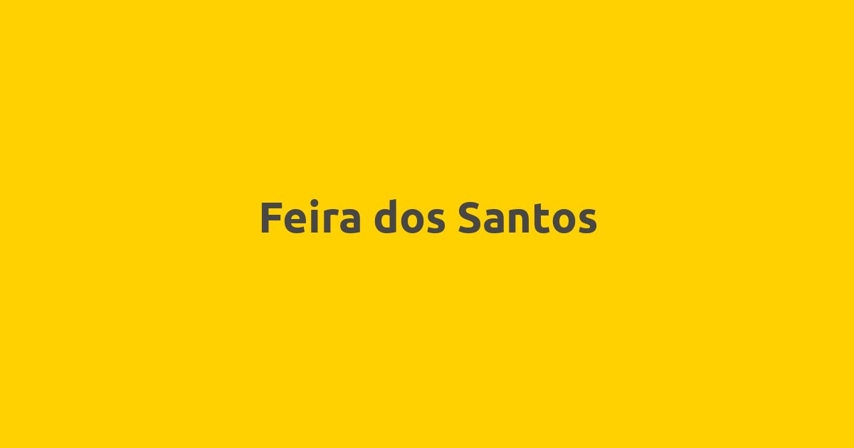 Feira dos Santos 2025