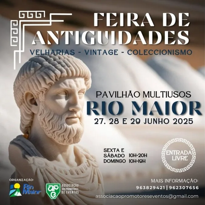 Feira de Antiguidades no Pavilhão Multiusos Rio Maior