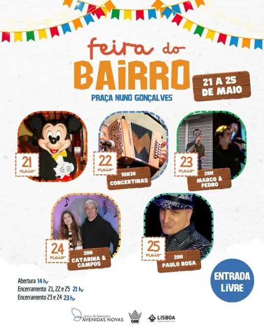 Feira do Bairro na Praça Nuno Gonçalves